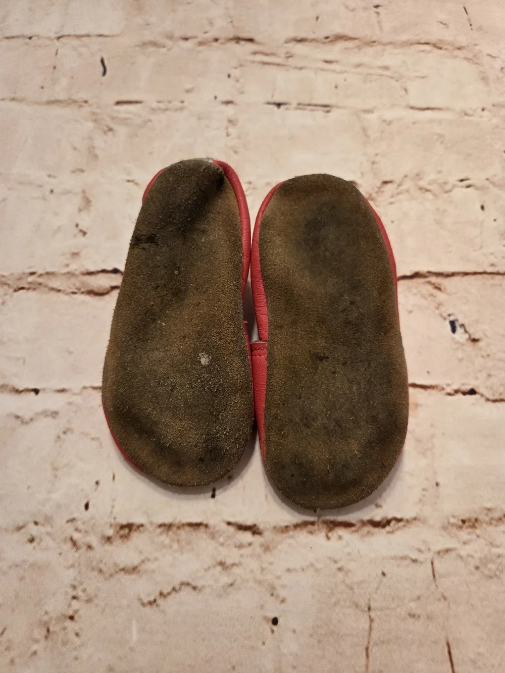 Robeez Red Leather Pineapple Slip-Ons